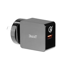 3sixT Wall Charger AU 3A QC 3.0 - Black