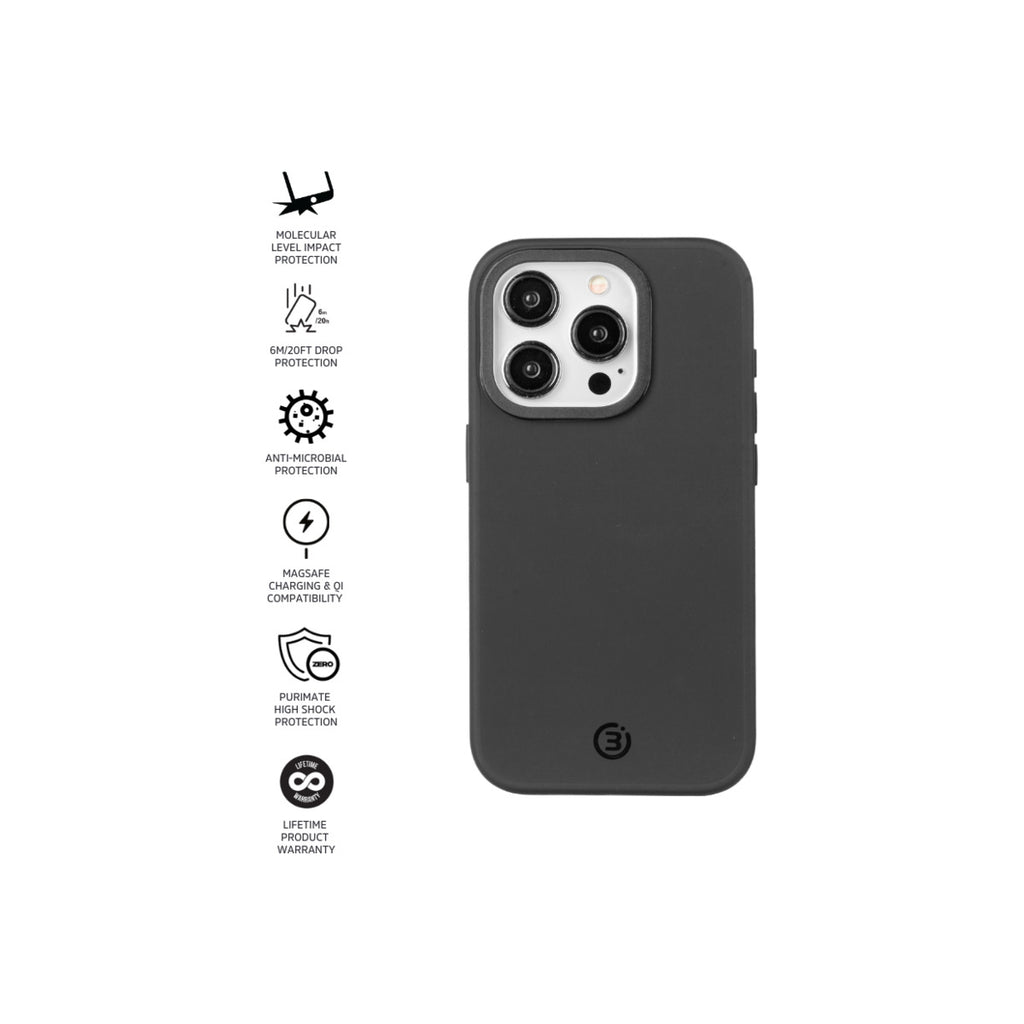 Impact Zero® Colour Apple iPhone 15 Pro Black 3sixT Gear