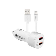 3sixT Car Charger 5.4A + USB-A to Micro USB Cable 1m.