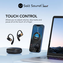 Salt Sound AIRXDUA Gen1 Open-Ear Headphones 25h Playtime, Bluetooth 6.0, IPX5 - Splash Proof - Black