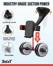 3sixT Premium Motorised Wireless 2-in-1 Charging Car Phone Mount