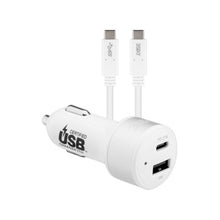 3sixT Car Charger 27W USB-C PD + USB-C/C Cable 1m