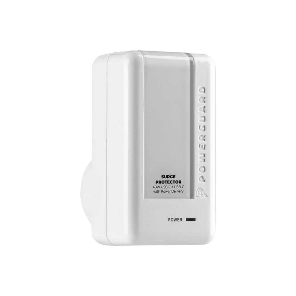3sixT PowerGuard Surge Protector 40W USB-C + USB-C for Laptops/Mobile ...