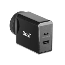 3sixT 15W + 15W Dual Wireless Charging Pad - Black