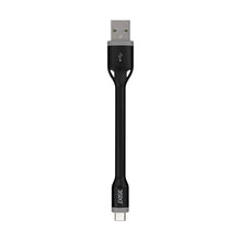 3sixT Clip & Sync Cable - USB-A to USB-C - 10cm - Black