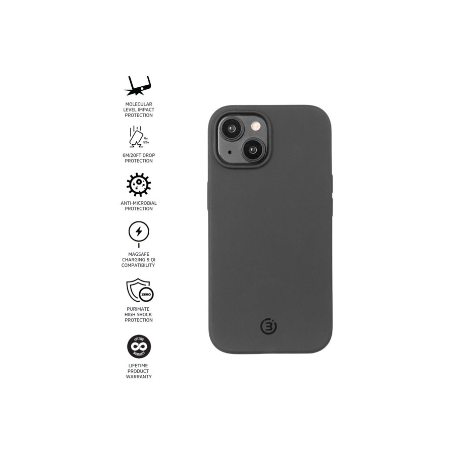 Impact Zero® Colour - Apple iPhone 15 - Black– 3sixT Gear